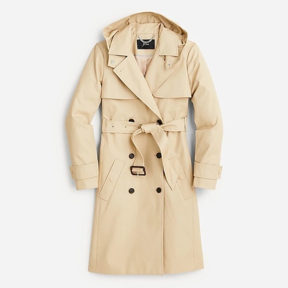 J.crew New Icon trench BF456 BF458 vintage khaki retail $348